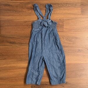 Wonder Nation Denim Blue Kids Jumpsuit Set